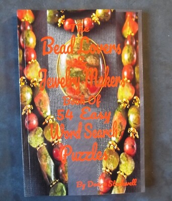 Bead Lovers And Jewely Makers book of 54 Easy Word Search Puzzles