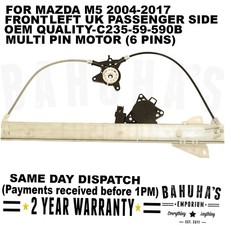 WINDOW REGULATOR-  FOR MAZDA 5 2005-2010 FRONT LEFT SIDE WITH MULTI PIN MOTOR