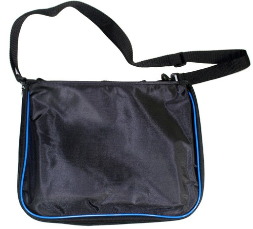 Extra Large Collector Lapel Pin Bag - 5 Page Black w/ Blue Piping - 第 1/8 張圖片