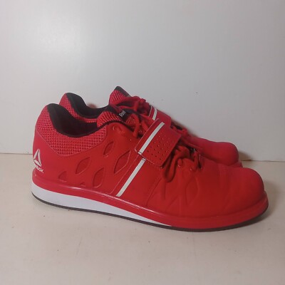 Men's Reebok CrossFit Legacy Lifter PR Plus 2.0 Red Weightlifting Gym Shoes Sz 8