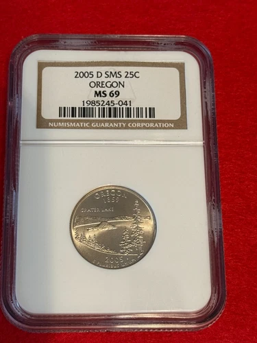 2005 D SMS OREGON 25C NGC Grade MS 69