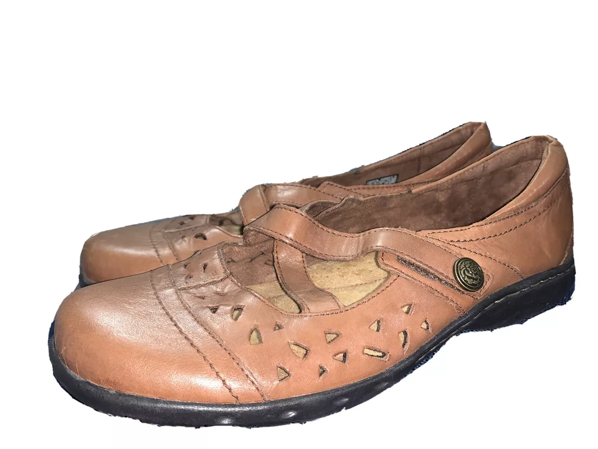 Rockport Cobb Hill Pearl ch CAG47AL Mary Jane Flats Women s Sz 9.5 EU 41 Brown
