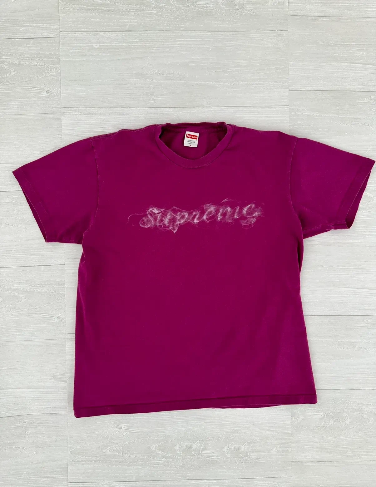 Supreme Smoke Tee Magenta FW19 taille Medium