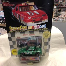 Racing Champions Brett Bodine  26 Quaker State 1:64 car  card.