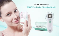TOUCHBeauty 3-in-1 Face Brush Set with 3 Spin Cleansing Brushes & Travel Case