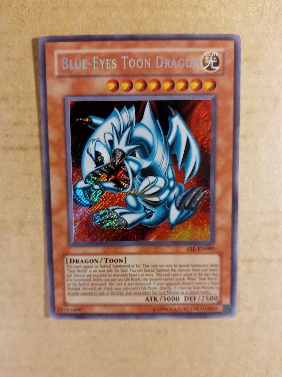 Blue-Eyes Toon Dragon SRL-EN000 unl Secret Rare Yugioh NM/VLP
