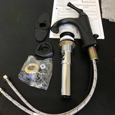 American Standard Estate Bathroom Faucet Black Single Hole 7722101.243