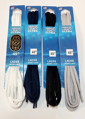 American Legacy Ultra Sport Oval Shoe Laces sizes 45'' inches Pick Your Color