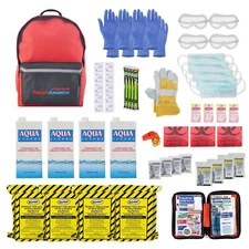 Ready America 70380 72 Hour Emergency Kit, 4-Person, 3-Day Backpack... Fast Ship