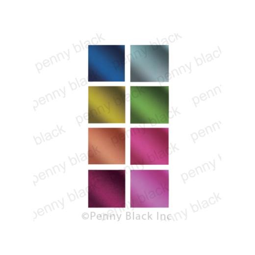 Penny Black 5""x7"" Stick & Shine Foils 16pcs - Blooming 21-003
