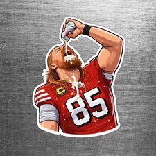Kittle San Francisco Tight End Beer Custom Sticker Football Kittle San Francisco Tight End Beer Custom Sticker Football