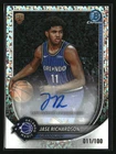 Jase Richardson 2025-26 Bowman Chrome Autographs Mini-Diamond #BCA-JR #/100