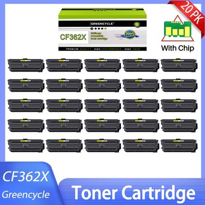 20x Yellow CF362X 508X Toner for HP Color LaserJet Enterprise M552dn M553n M553x