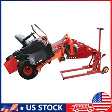 500 Lbs Heavy Duty Hydraulic Lawn Mower Lift for Riding Tractor Lawn Mowers Red