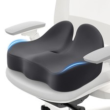 CushZone Seat Cushion, Memory Foam Office Chair Cushions, Medium, Gray