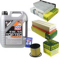 Mann Inspektionspaket 5L Liqui Moly Top Tec 5W-30 FüR VW Touran 1.4 TSI Tiguan