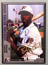2000 Newark Bears Bobby Bonds Signed On Card Auto