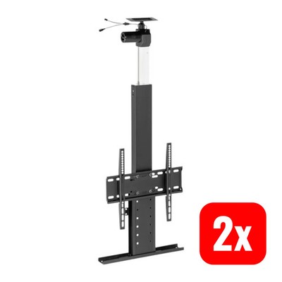 SpeaKa Professional SP-MLS-600 TV-Lift-Halterung Motorisiert Verstellbar 2 STÜCK