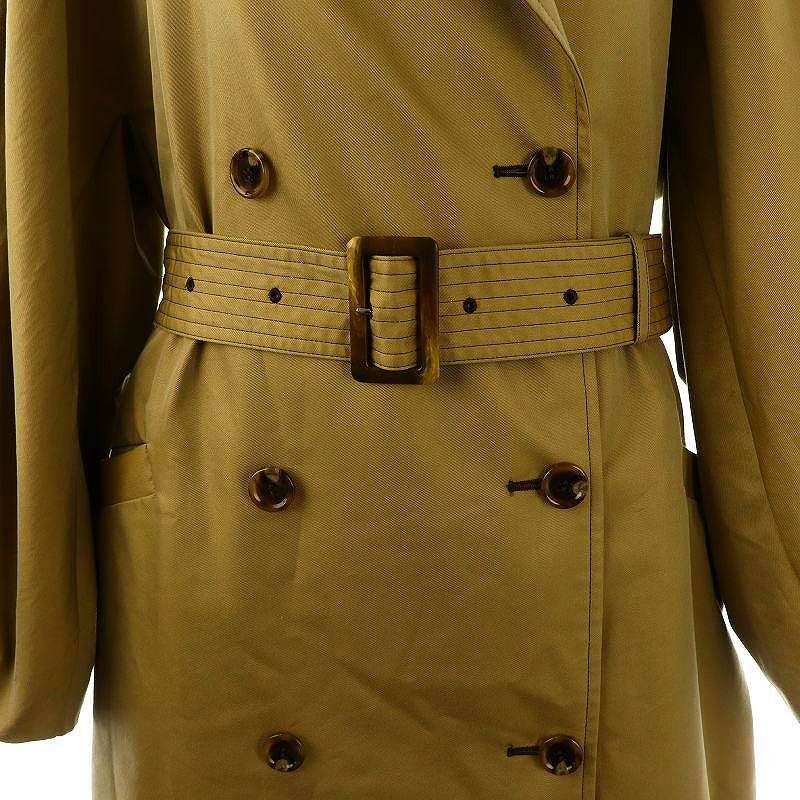 Ameri VINTAGE Organic Turkey Beige Flare Trench C… - image 5