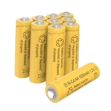 KBT AA 1.2V 1000mAh Rechargeable Batteries 10 Packs for Solar Light  2.16 per gallon