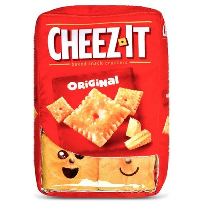 iscream   4575 Cheez It Box Packaging Plush Pillow Set  8'' x 12''