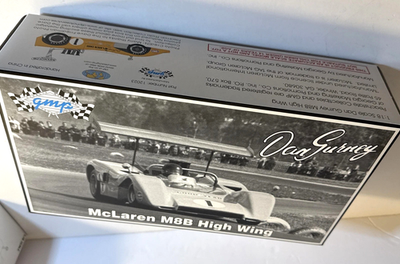 GMP Dan Gurney 1970 Can Am McLaren M8B High Wing Race Car #1 1:18