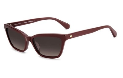 KATE SPADE KS AISHA 2/S 6K3HA Burgundy Gold HA Brown Shaded Women's Sunglasses