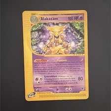Pokémon Alakazam Rare Expedition Base Set 31/165 100 HP Stage 2 Psychic 2002