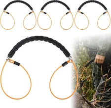 4 Pcs Deer Sled Deer Drag and Harness 43.3" Lightweight Portable Wirerope Cinch 