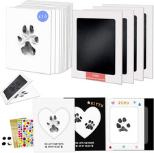 Paw Print Kit,Clean Touch/Inkless Ink Pad for Dog/Cat Pawprints,Paw Print Stamp