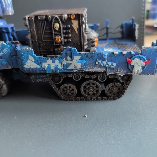 Warhammer 40k Space Ork Converted Battlewagon With Magnetized Deffrolla Painted - Picture 6 of 15