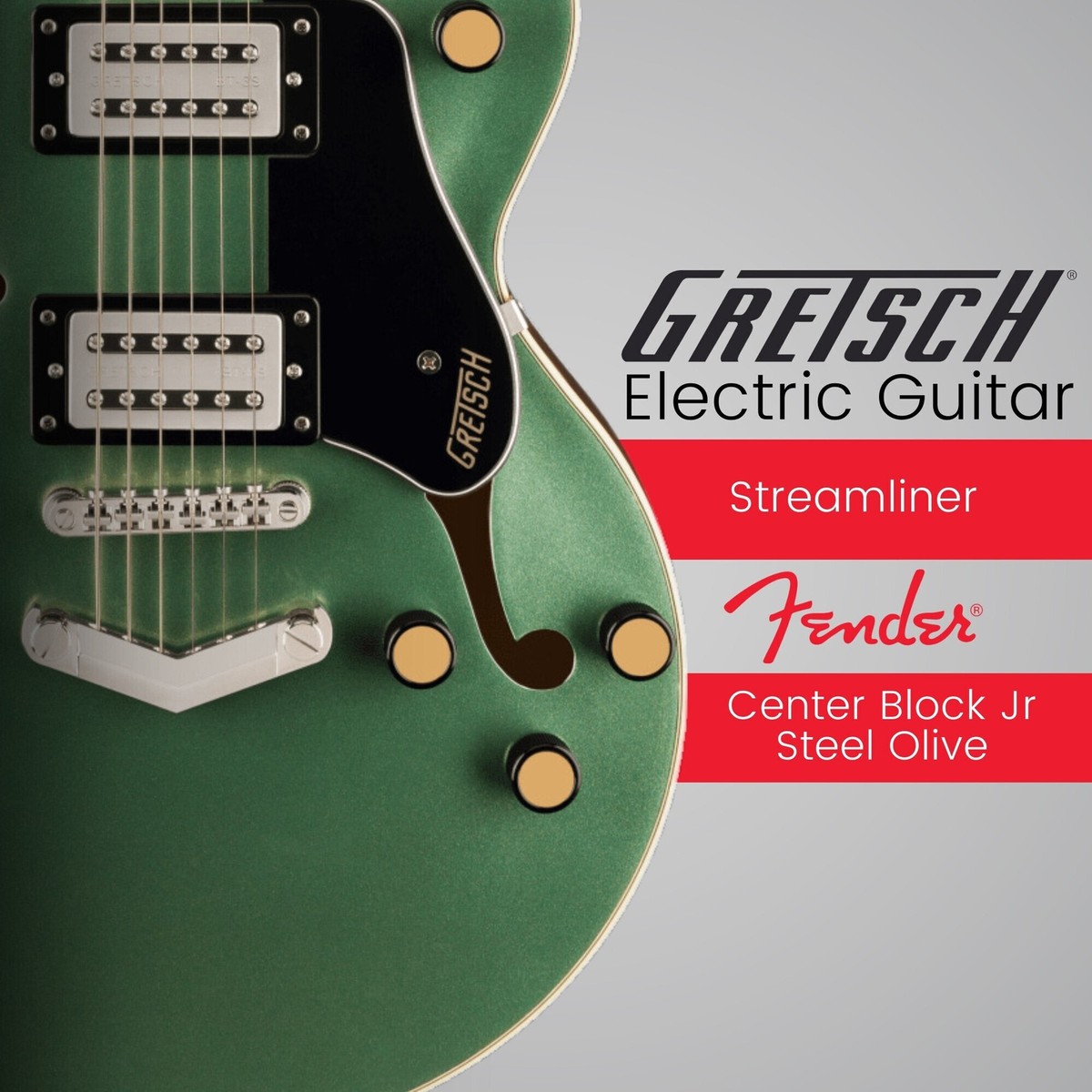Gretsch G2655 Streamliner Center Block Jr Electric Guitar (Steel