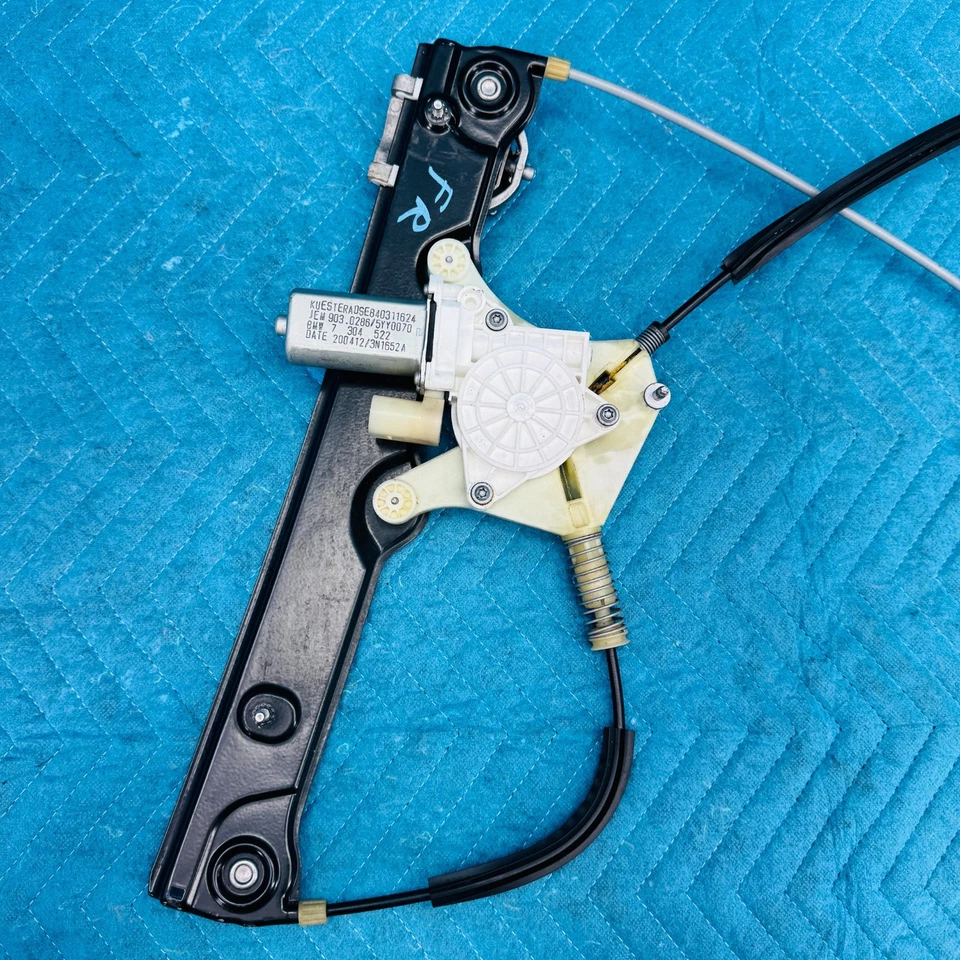 Regulador de ventana de puerta del conductor delantero derecho BMW 650i 12-17 con motor OEM 730378603 Foto 4 de 4