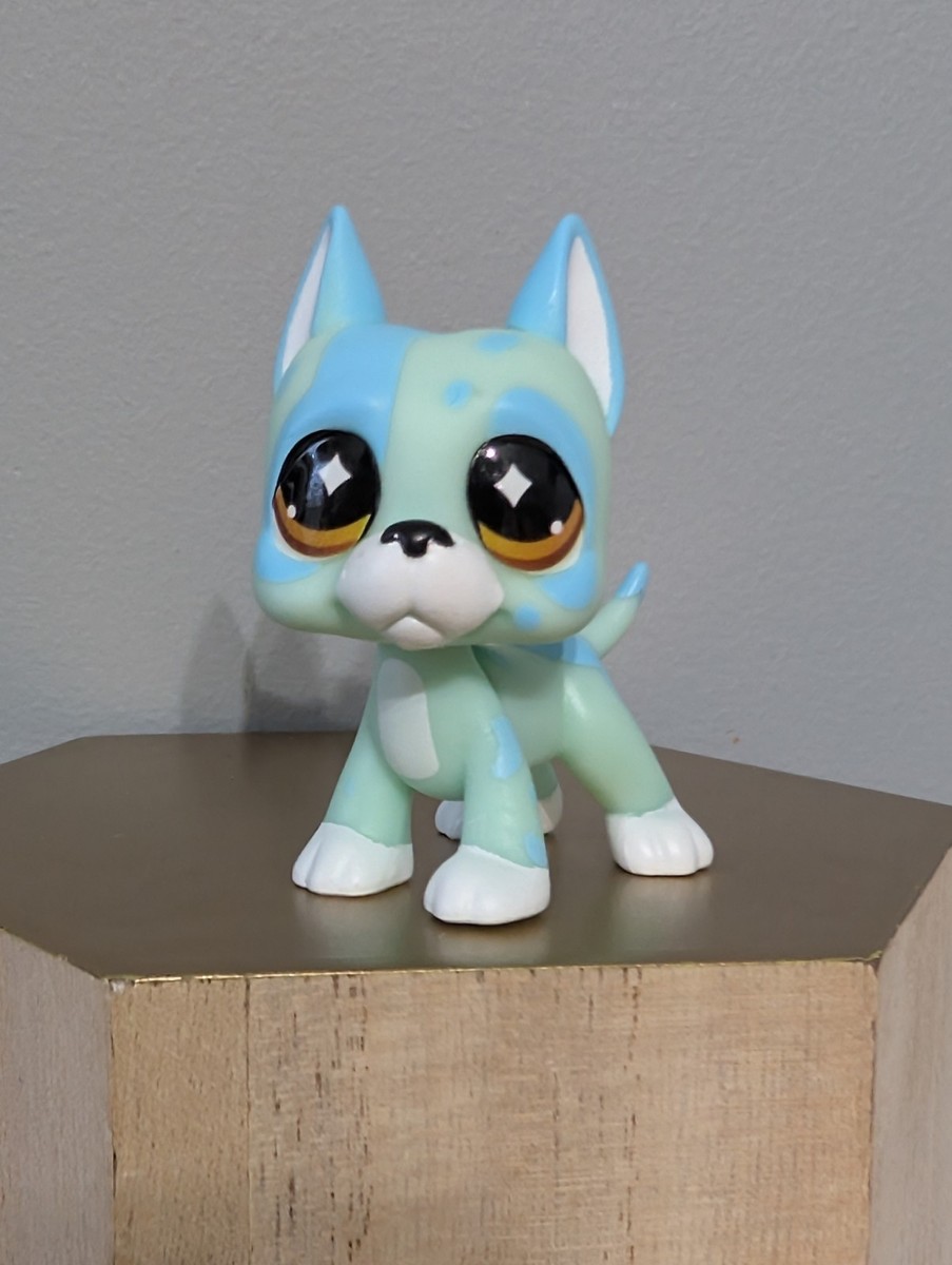 GREAT DANE DOG #G7 #466 w/ Accessory - Authentic Littlest Pet Shop
