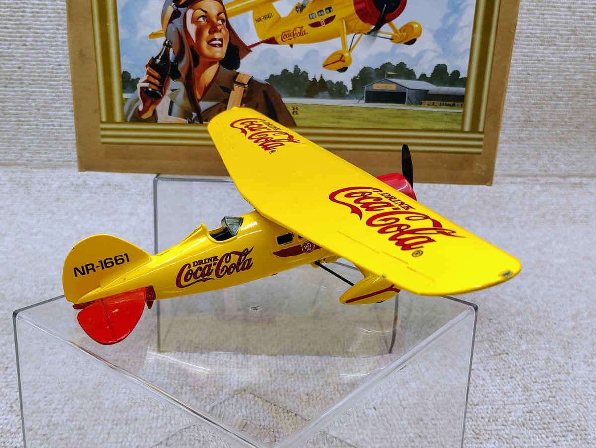 ERTL Coca Cola 1929 Lockheed Air Express Plane Diecast Metal