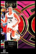 2024 Panini Select WNBA #165 Haley Jones Prizms Pink and Purple #/99 Dream