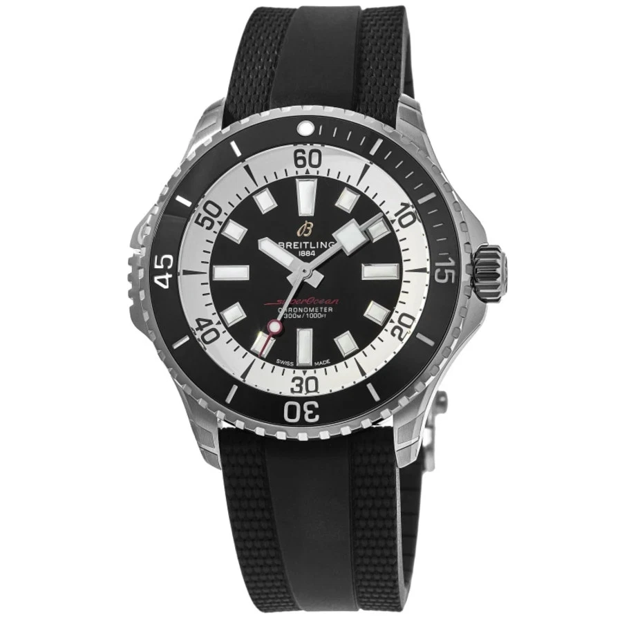 Nuevo reloj Breitling Superocean automático 46 esfera negra para hombre A17378211B1S1