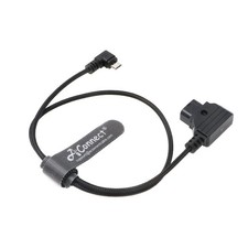 Power Cable for Tilta-Nucleus-Nano-Motor Right Angle Micro-USB to D-Tap 20in