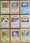 9 Card Pokémon Lot – Base Set, Jungle & Team Rocket – Machamp Poliwrath NM-HP