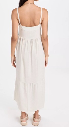 Rachel Pally Linen Syd Midi Dress Small Beige Tiered, Coastal Lagenlook USA $277 - Picture 3 of 13