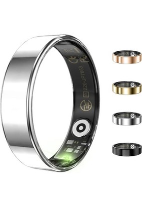 Health Activity Fitness Tracker, Ultra-thin Smart Ring Women Men, Fitness Ring