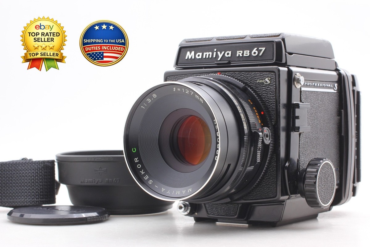 Exc+5 Mamiya RB67 Pro S Film Camera Sekor C 127mm f3.8 Lens 120