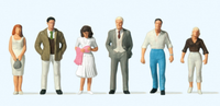 Preiser 10022 Passanten 6 Figuren H0 1:87 Bae Neu + OVP