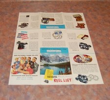 March 1953 Sawyer View Master Reel List Brochure