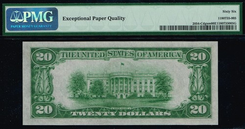 MULE NOTE. $20 1934 Philadelphia Mule FRN. Fr. 2054-Ddgsm. PMG 66 EPQ. - Picture 2 of 2