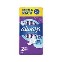 Image of Always Ultra Pads Long With Wings Size 2 Sanitary Pads (Pack of 24) C006926 Z