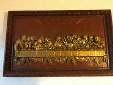 The Last Supper, 3D Relief Plaque, Burwood Style, Great Condition