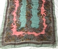 100 silk printed women scarf shawl wrap, dupatta size - 200cmx100cm