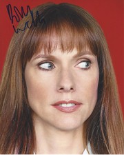 DOLLY WELLS SIGNED AUTHENTIC 8X10 PHOTO D w/COA BRITISH ACTRESS DOLL & EM PROOF