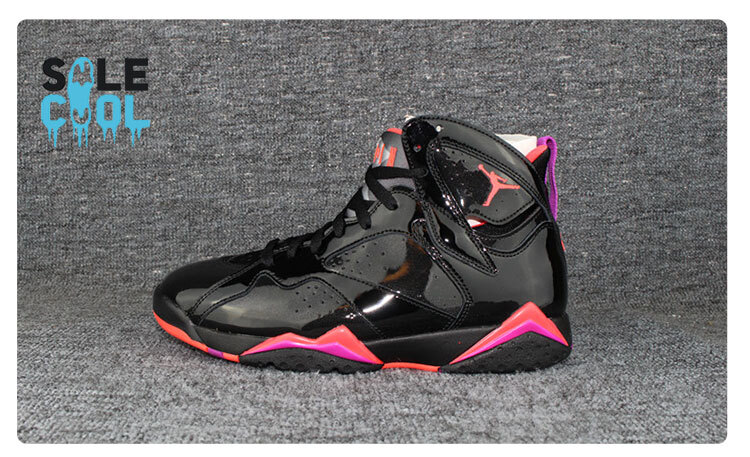 Nike Womens Air Jordan AJ7 Retro Black Bright Crimson Shoes